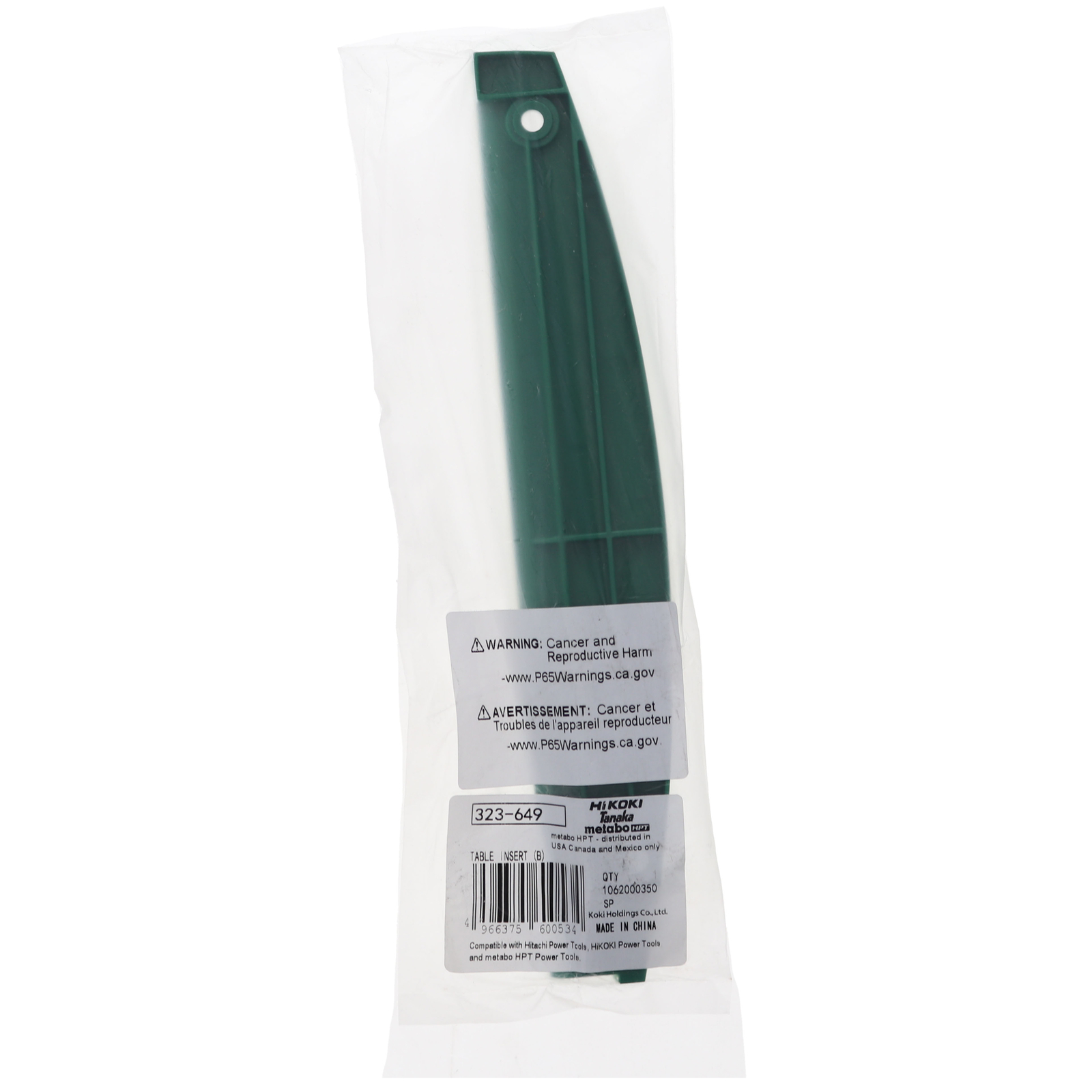 Metabo HPT 323649 Table Insert (B) for Tool Models C12LDH and C12FDH