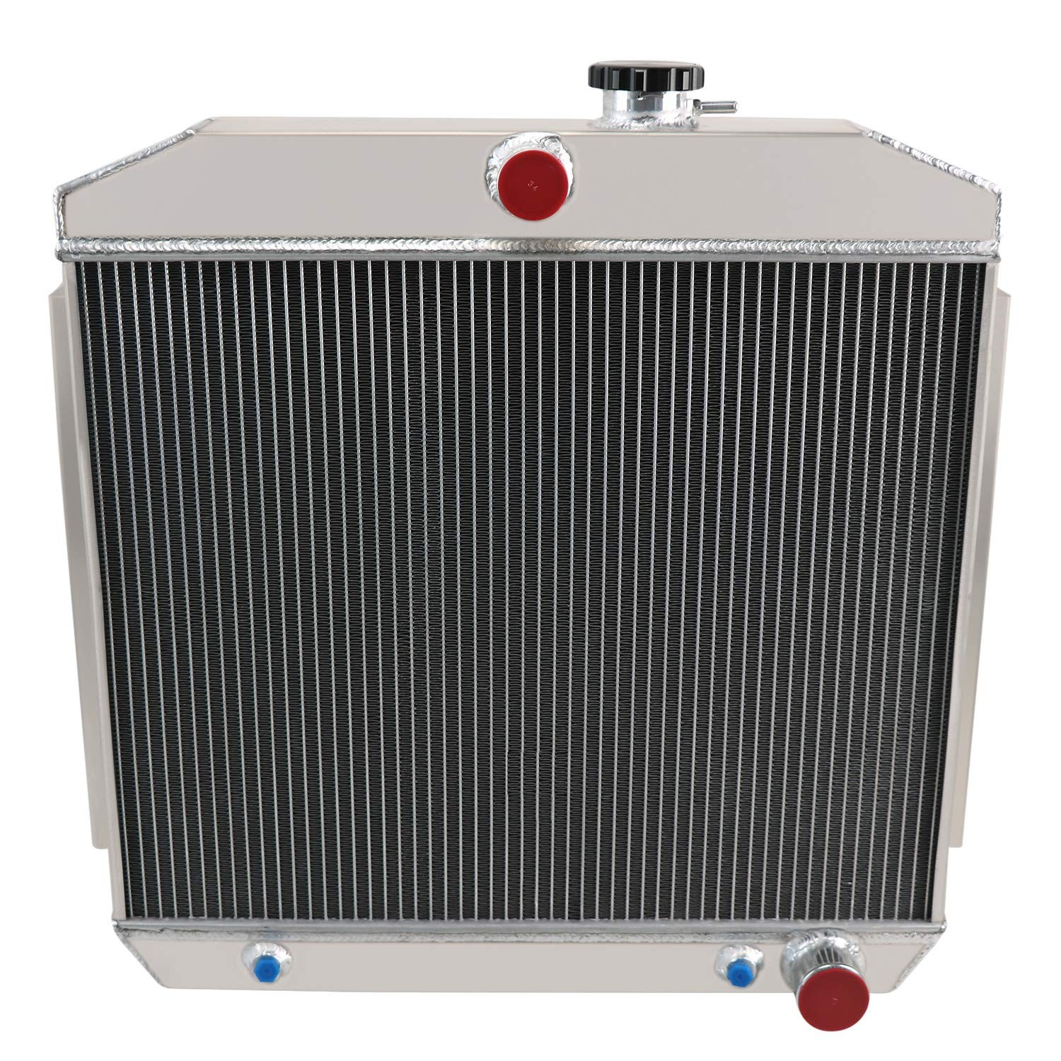 4 Rows Aluminum Radiator fit 1955-1957 Chevrolet Bel Air/Nomad 4.3L 4.6L V8