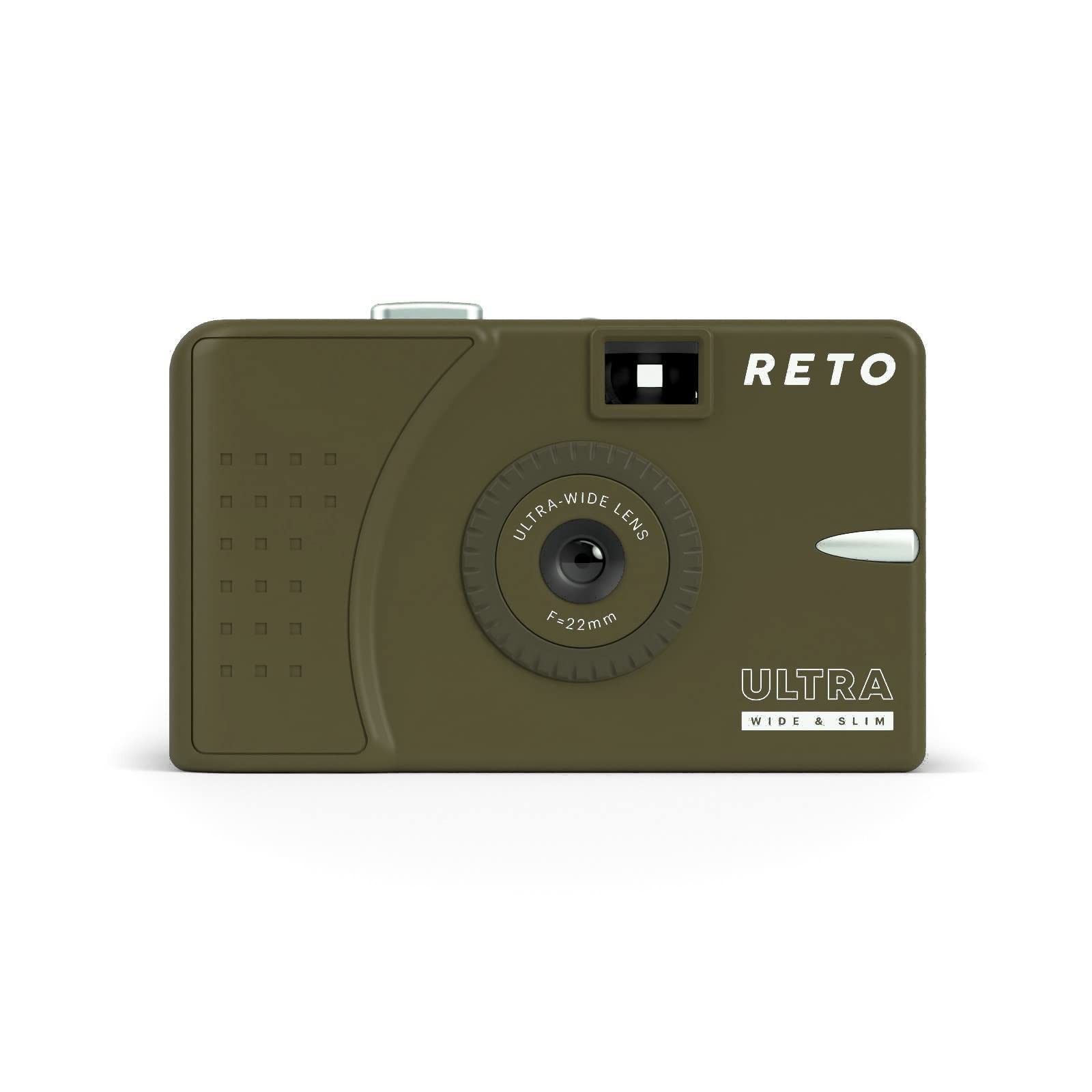 Ultra Wide and Slim 35mm Reusable Daylight Film Camera - 22mm Wide Lens, Focus