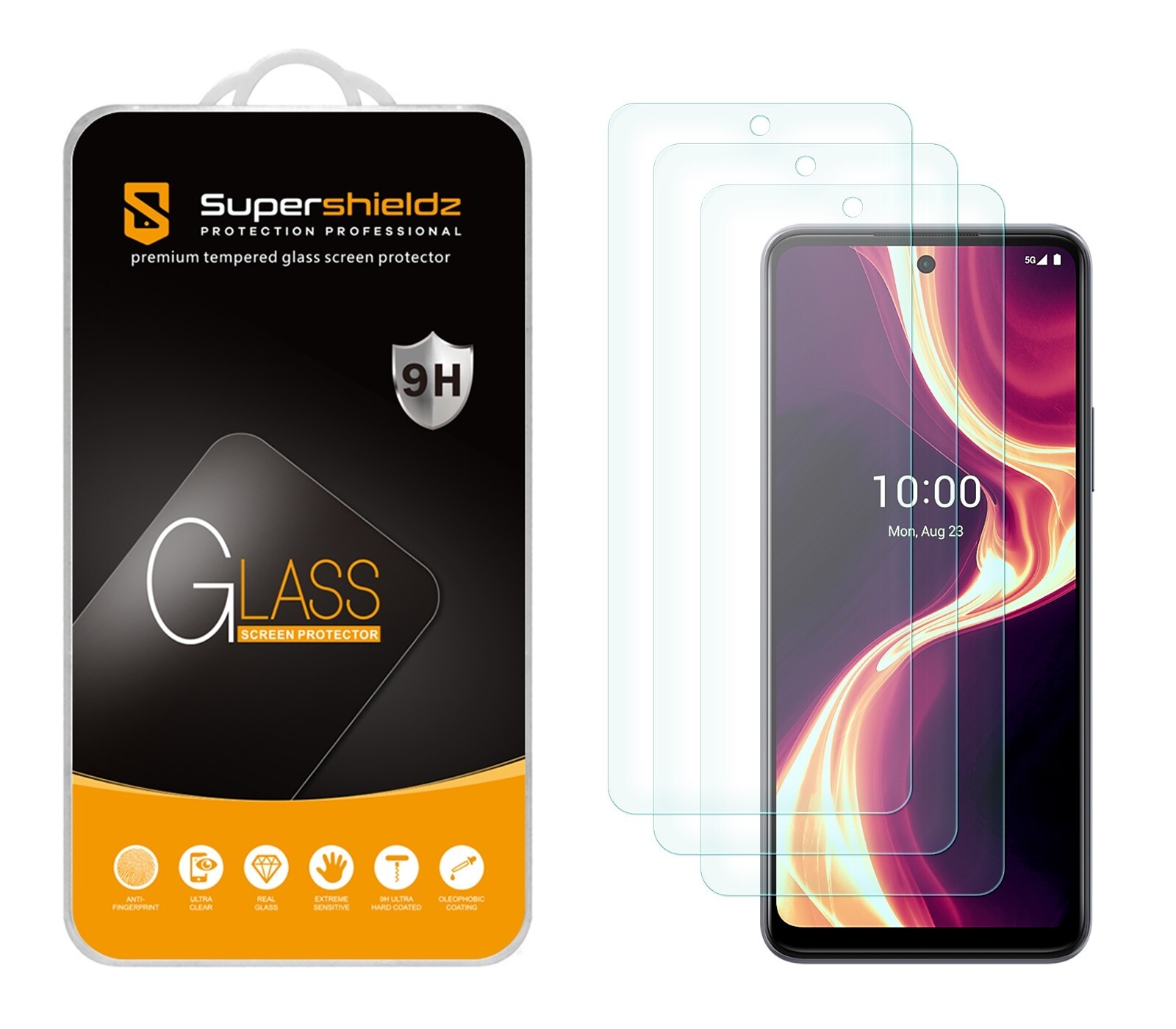 [3-Pack] Supershieldz Tempered Glass Screen Protector for Celero 5G+ Plus