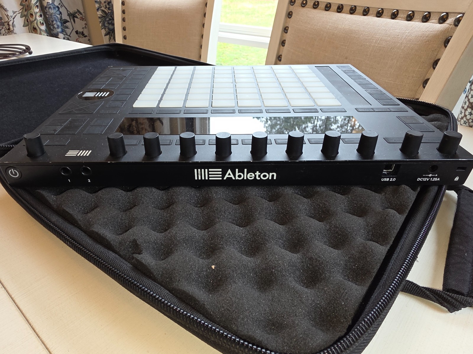 Ableton Push 2 Instrument Controller Cords and Case Included