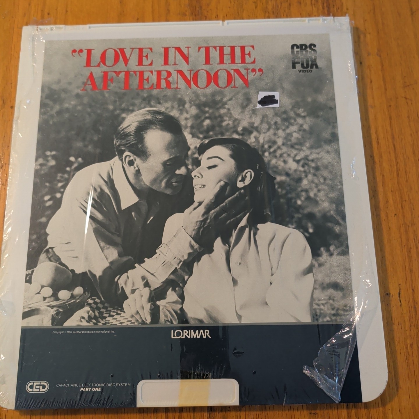 Love In The Afternoon starring Gary Cooper (1957) 2 CED Videodisc Set - Sealed