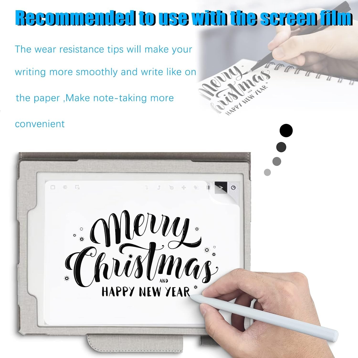 Durable Titanium Alloy Stylus Tips for Precise Writing with reMarkable 2 - 2 Pcs