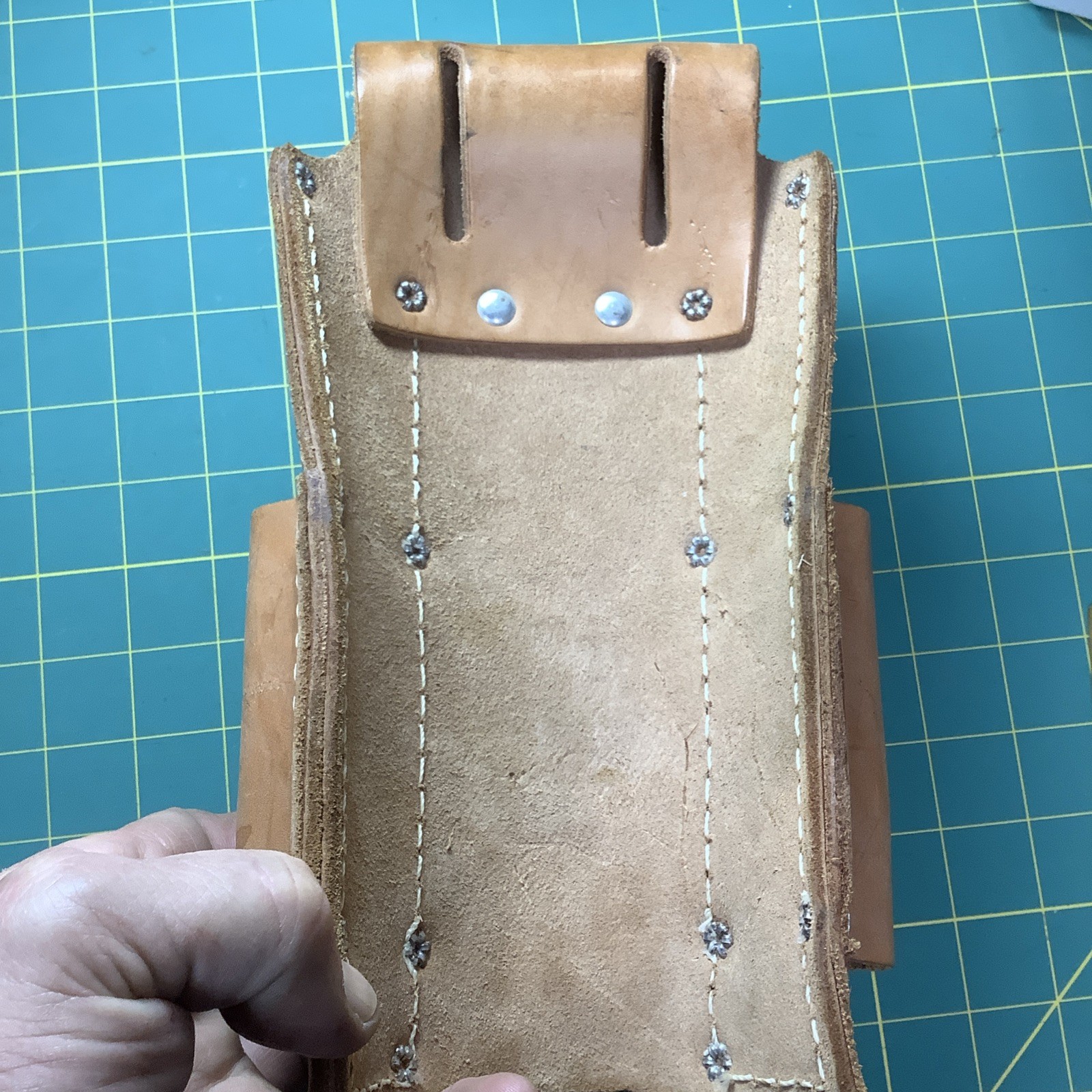 Bashlin 111-KCPL LEATHER TOOL HOLDER BELT MOUNTED HIGH LINE ELECTRICAL TOOLS
