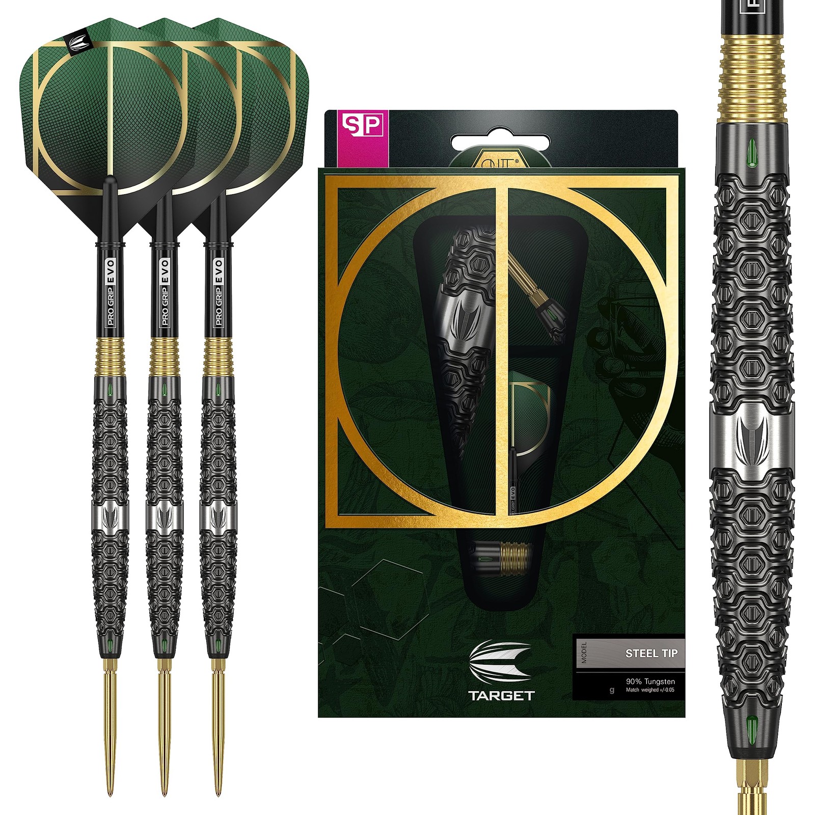 Target Darts Cult 01 90 Tungsten Point Steel Tip Darts Set 23G Point Dart Set