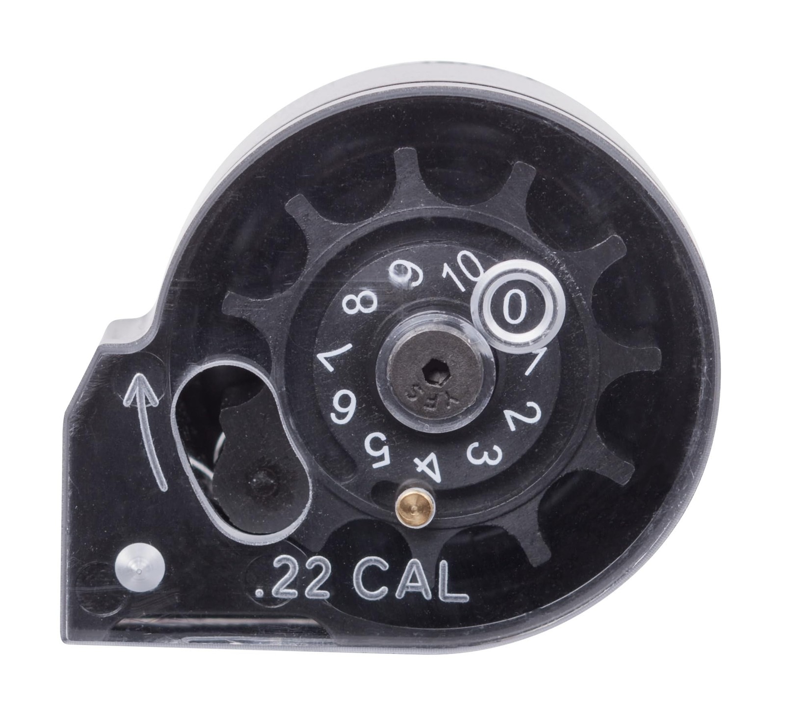 RC2210 Marauder/Armada .22-Caliber Auto-Indexing Pellet Magazine, black, clear