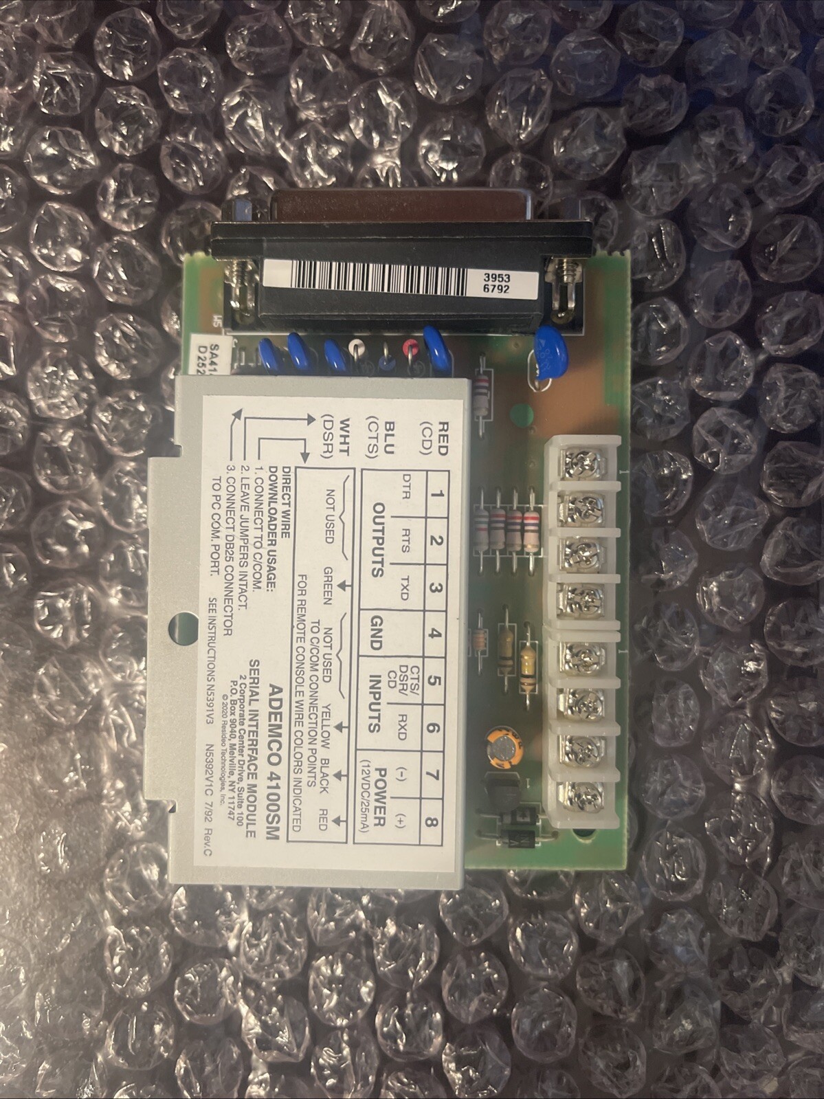 Honeywell ADEMCO Printer Interface Communication Module 4100SM