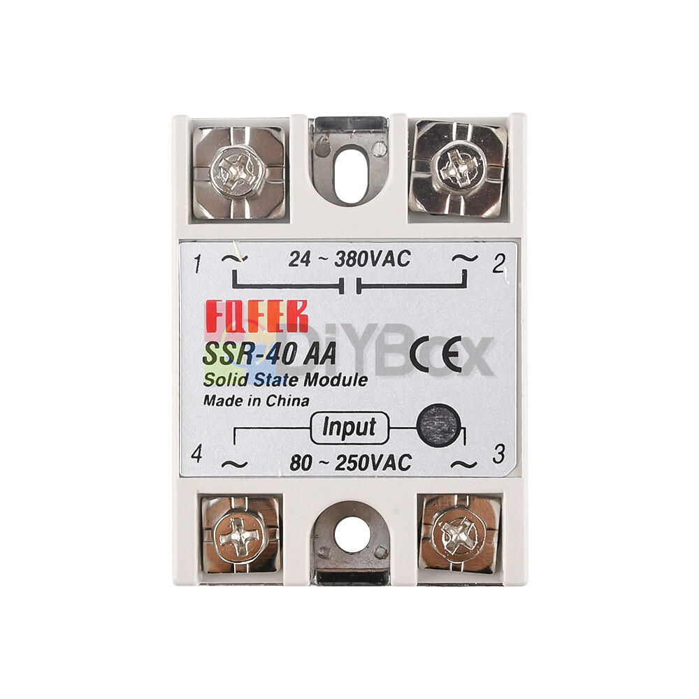 SSR-40AA 40A Solid State Relay Module SSR 80-250V AC / 24-380V AC USA