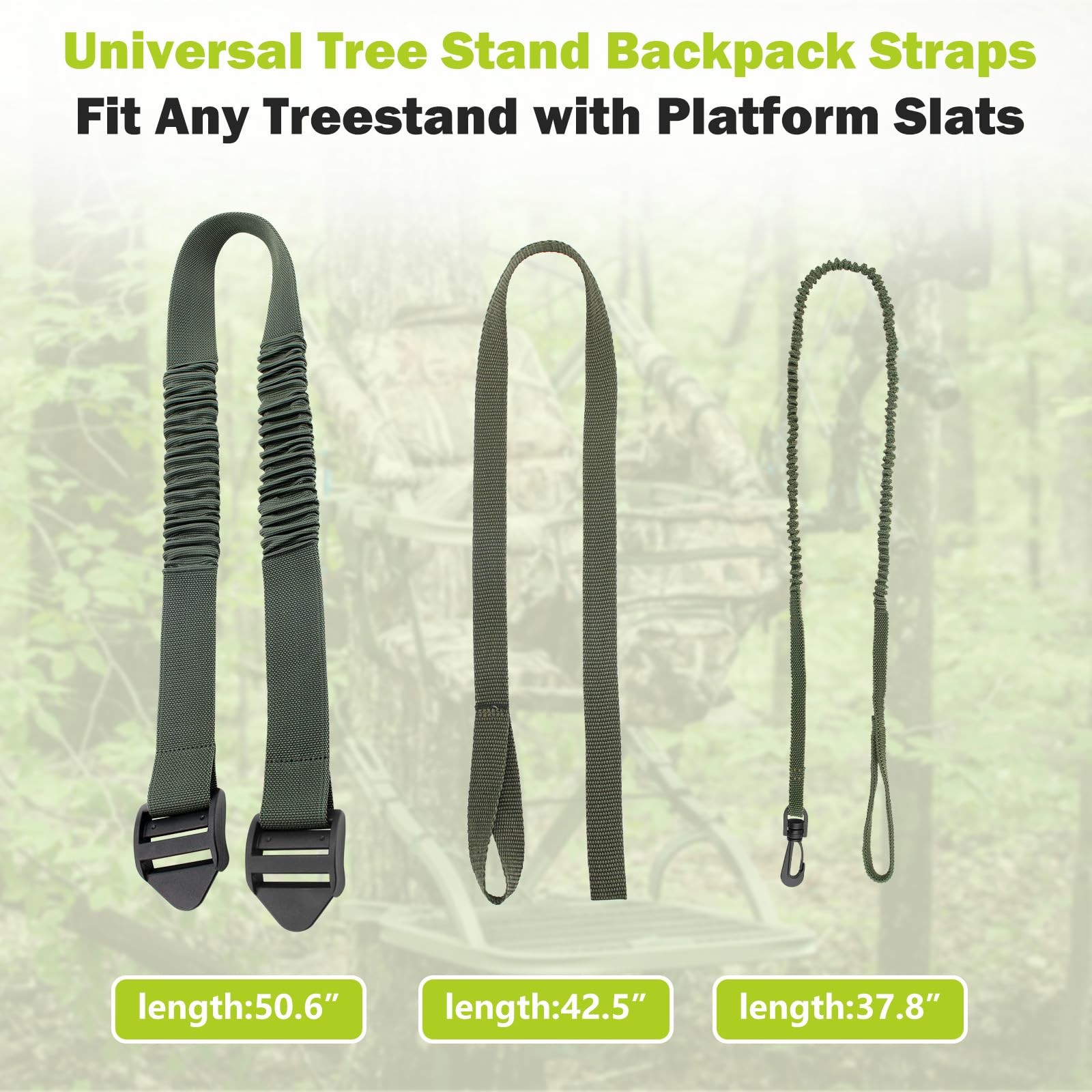 Dimakung Shoulder & Tether Straps for Summit Treestands, Large, Black