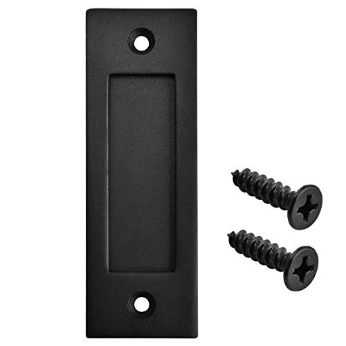 Fpz Running Black inch Sliding Barn Door Finger Pull Set | Heavy Duty 6 1