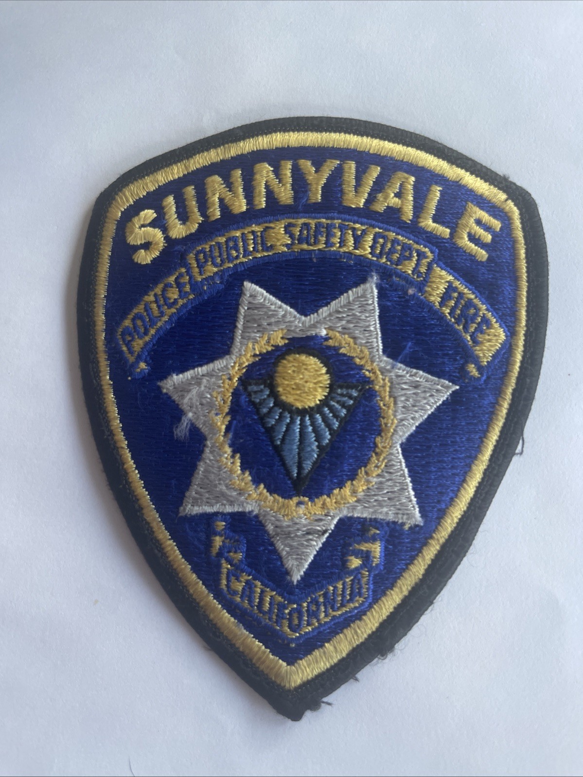 Sunnyvale California Public Safety 2016 Short Lived Version A Patch ++ Mint CA