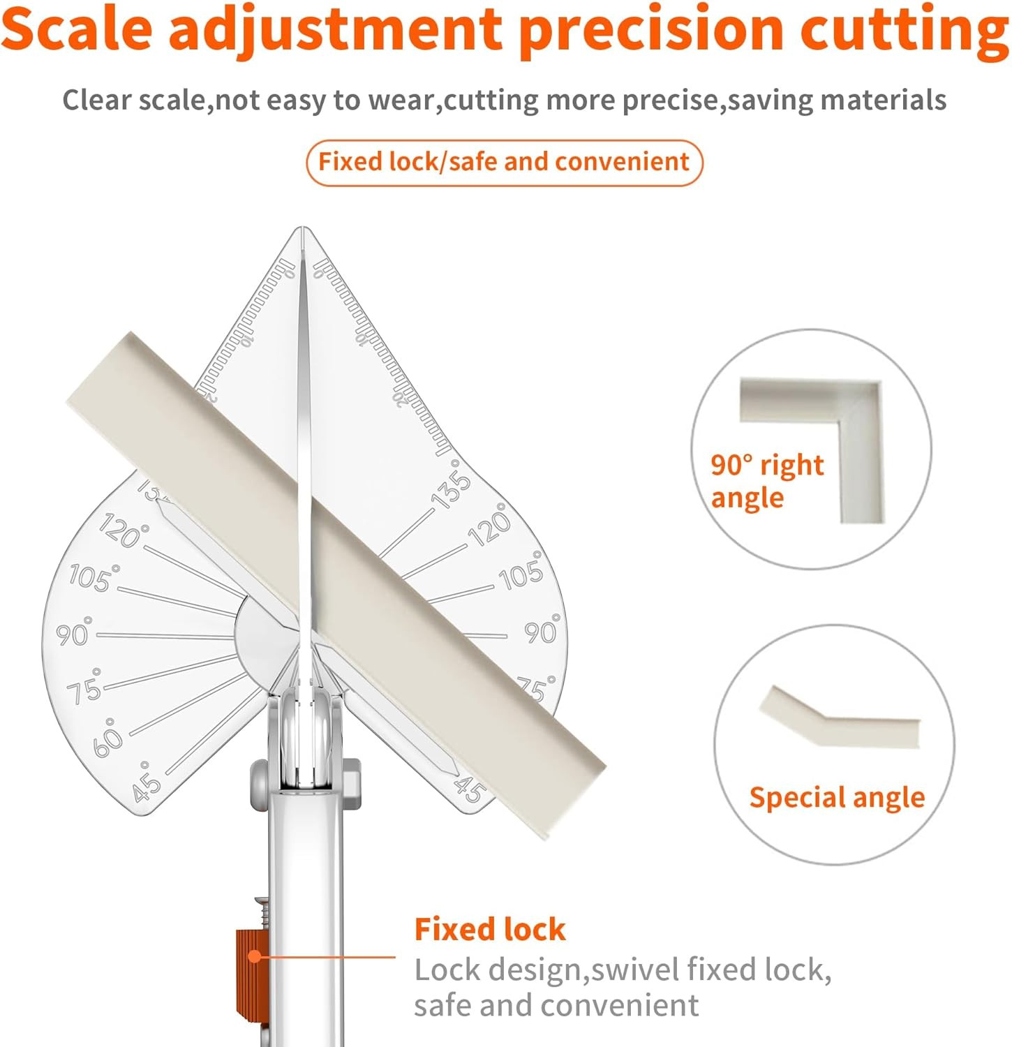 Miter Shears- Multifunctional Trunking Shears for Angular Cutting of Moulding an