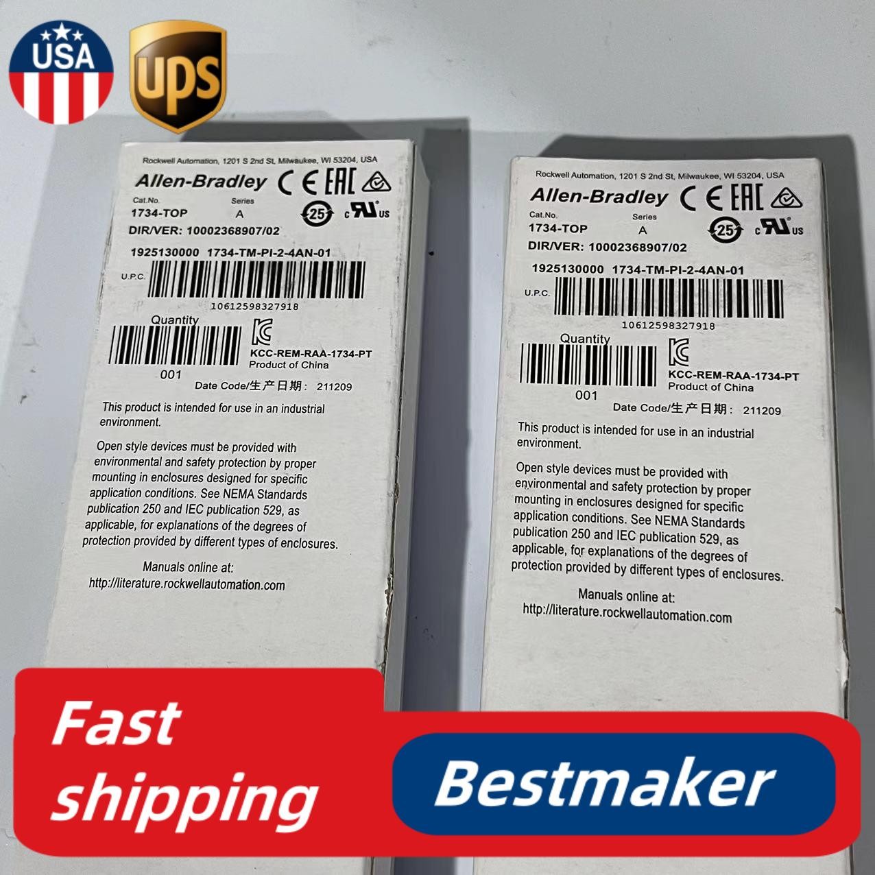 Allen Bradley 1734-TOP POINT I/O 1734TOP Terminal Base 1734TOP US Free Tax
