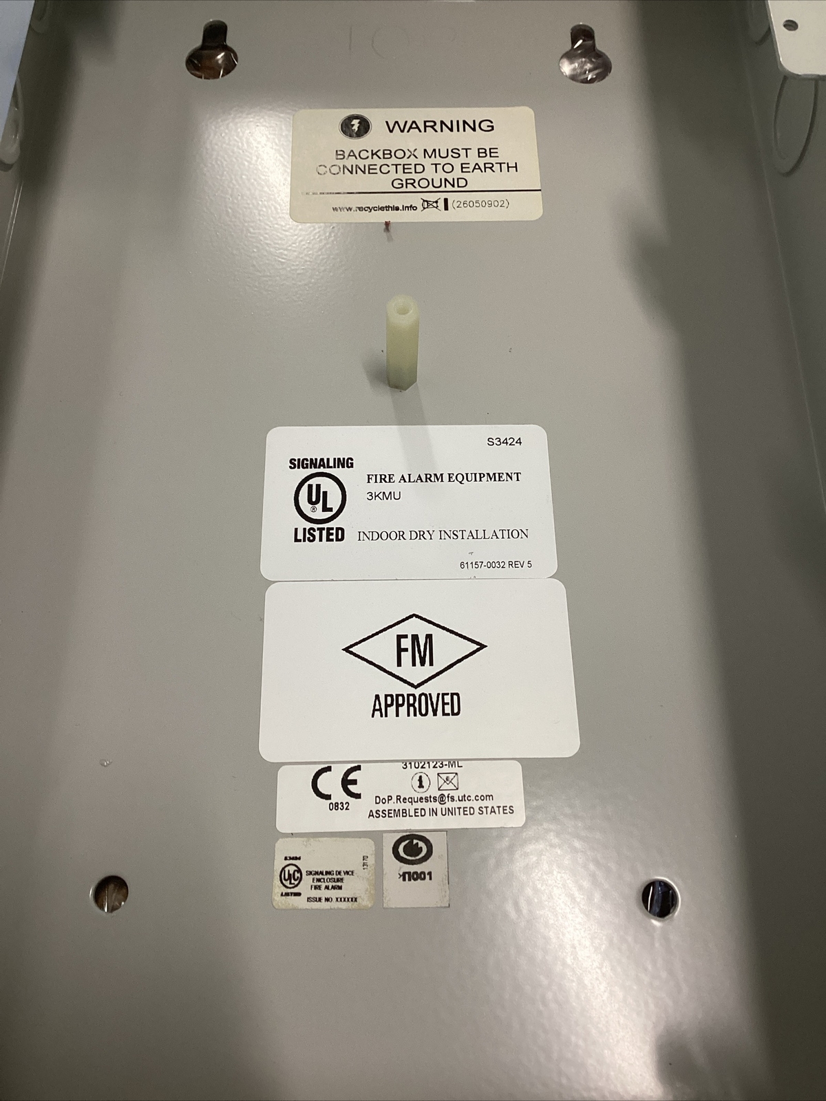 EDWARDS RLCM/B-S SURFACE WALL BOX FOR REMOTE LCD COMMAND MODULE 🟠