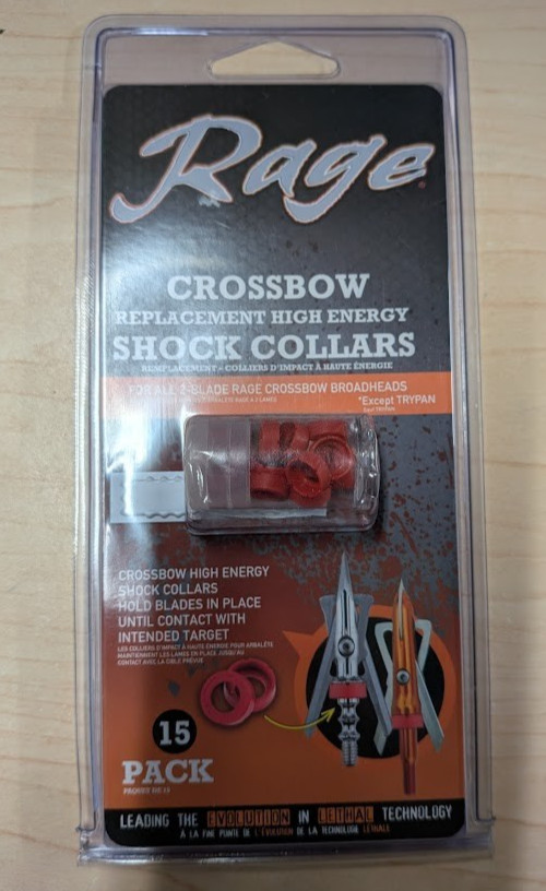 @NEW@ 15pk. Rage Crossbow Replacement High Energy Shock Collars! red