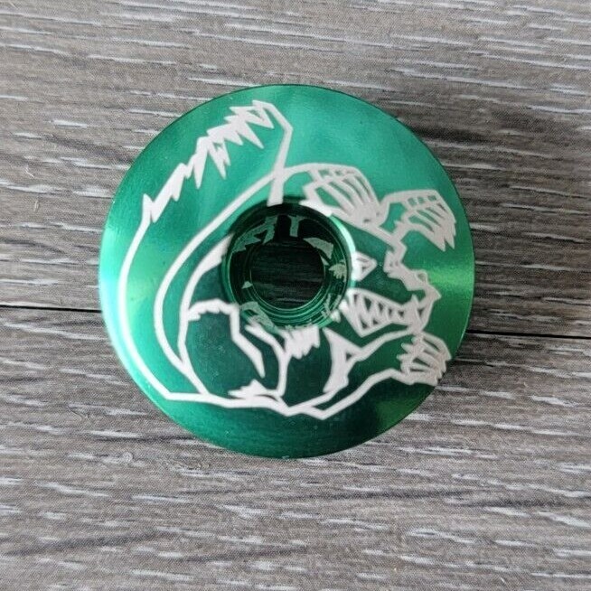 Mongoose BMX Repop Bicycle Headset Top Cap 1 1/8" Green Stem Cap Bike Maurice