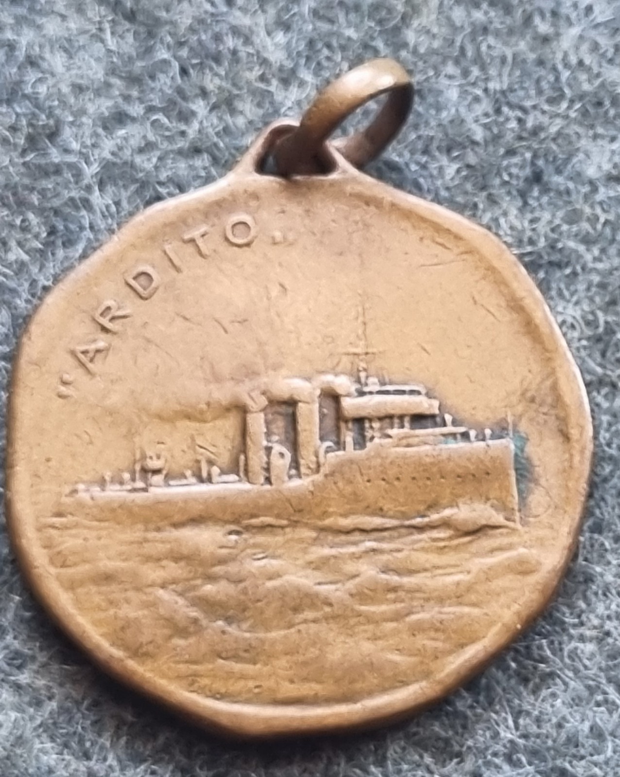 BRONZE MEDAL REGIA MARINA ITALIANA REGIA SHIP DESTROYER "ARDITO"