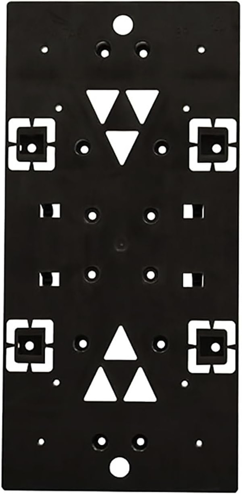 PLMB06AM Plastic Bracket Mailbox Mounting Board, Black
