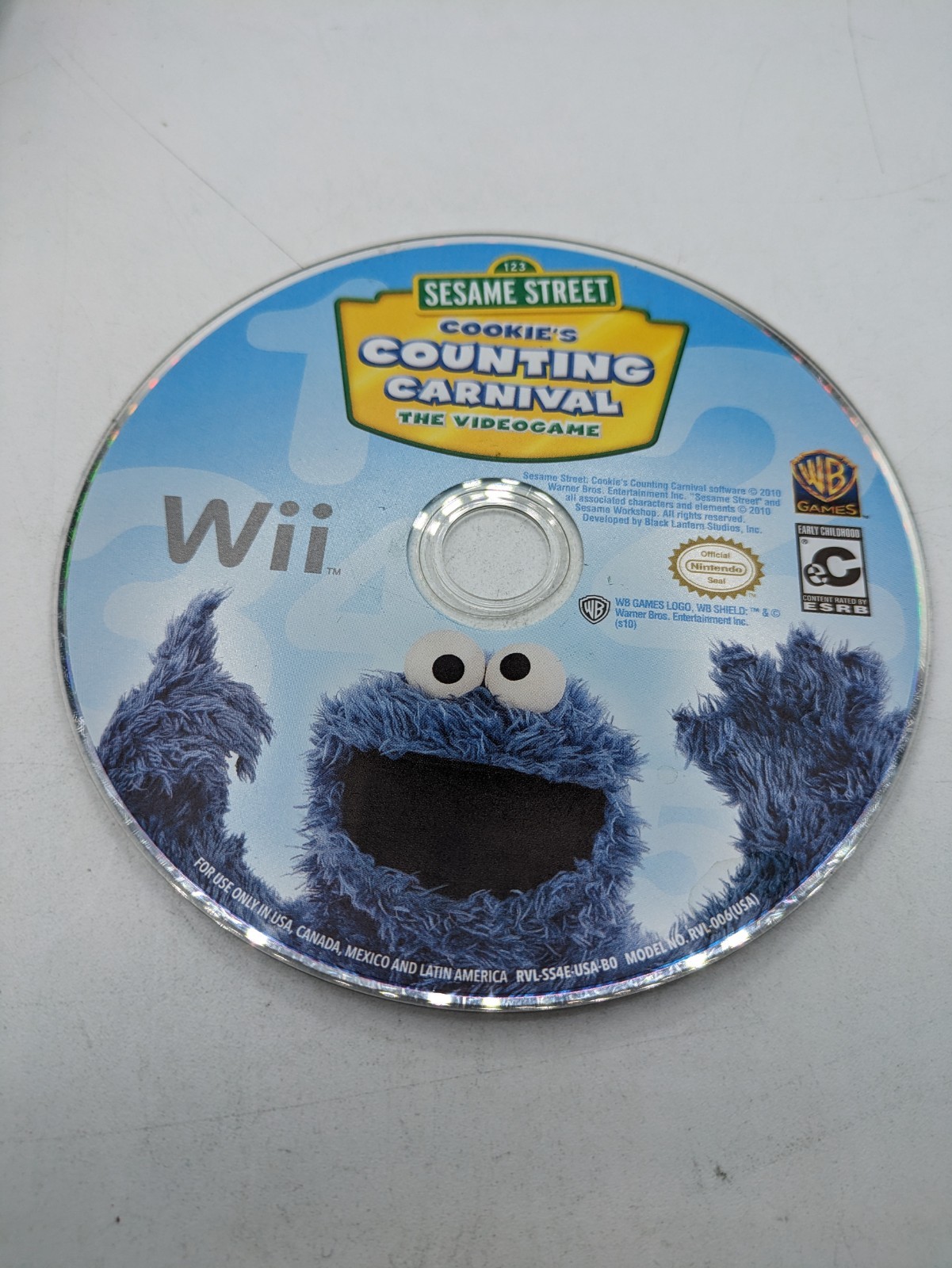 Sesame Street Cookie's Counting Carnival (Wii) DISC ONLY 3278