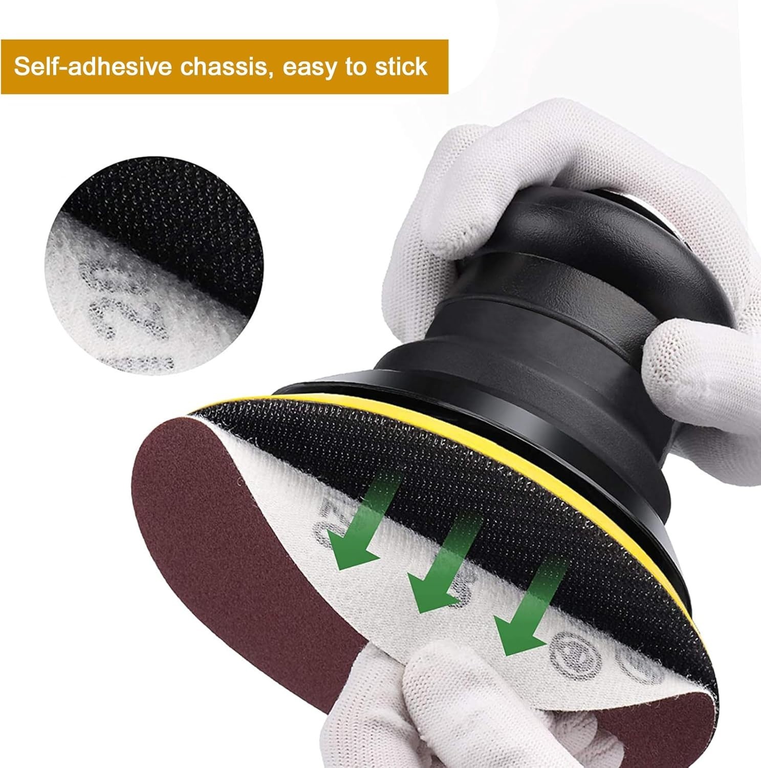 M6 Thread 3" Polishing Pads - Durable Hook and Loop Backing for Auto Detailing
