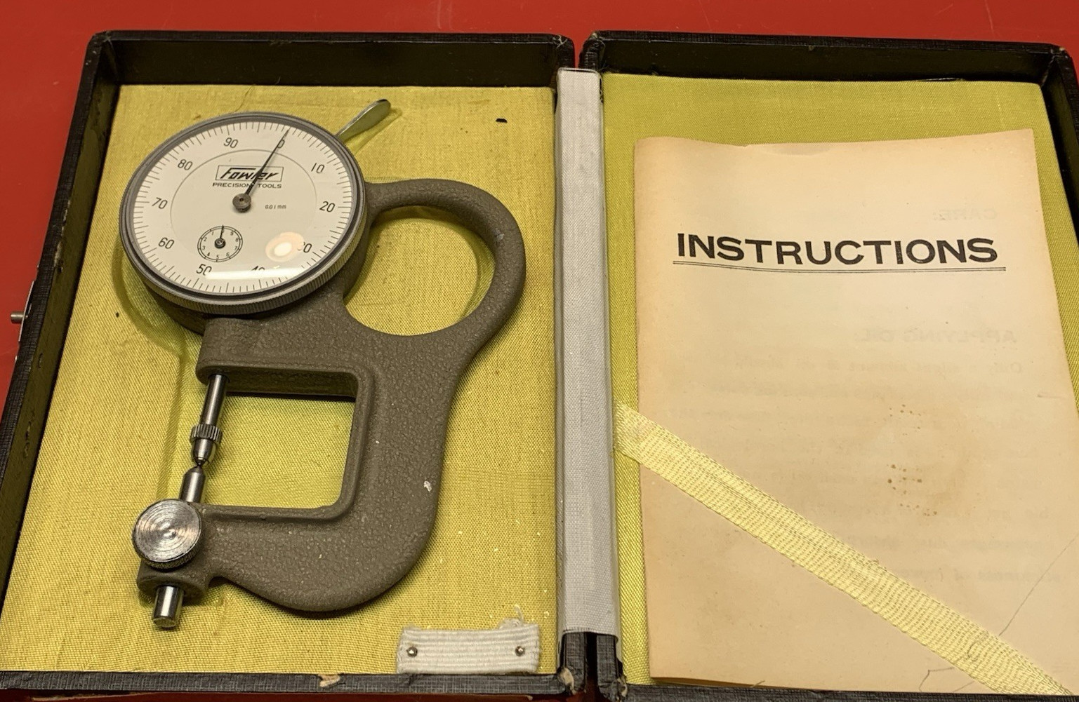 Machinist Tool: Fowler 0-3/4" Metric Snap Gage (NOS) 52-550-020 Made in Japan