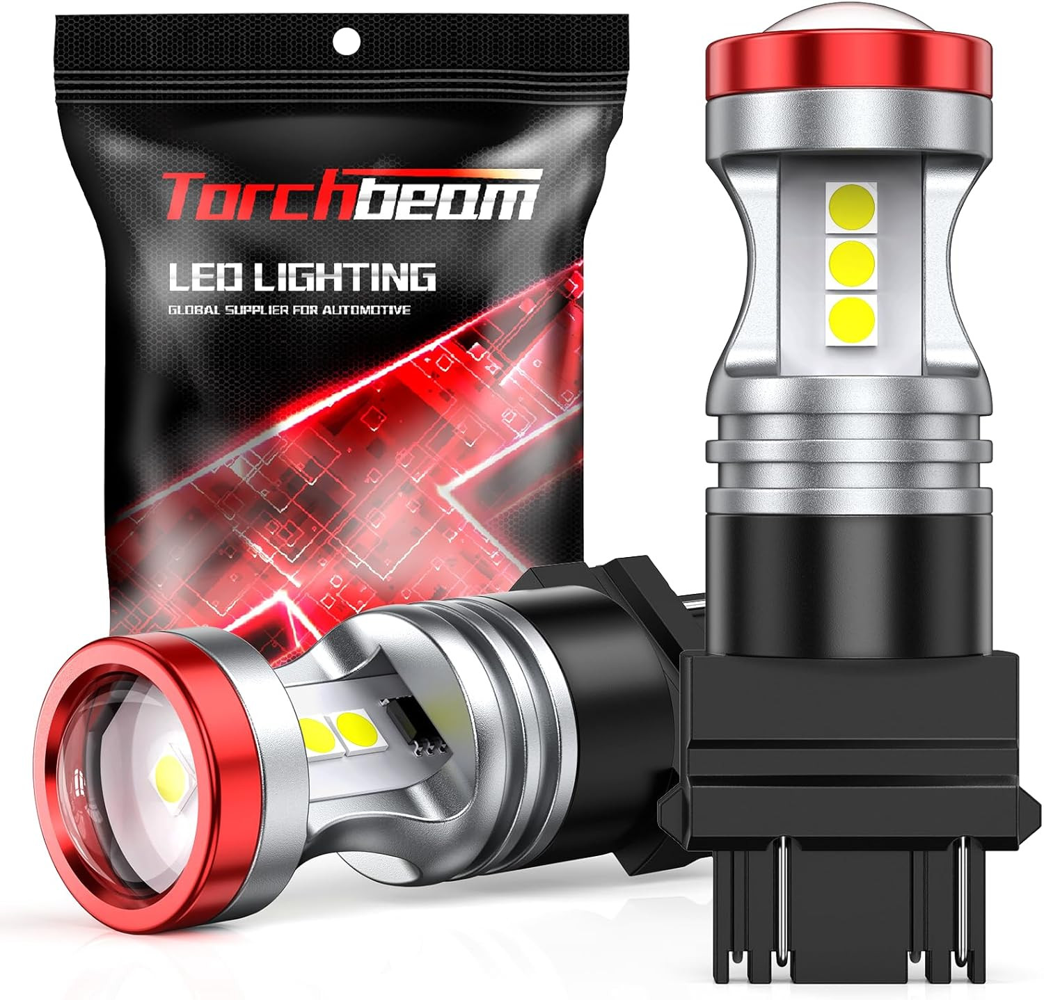 3157 LED Light Bulbs 3600 Lumens with Projector Error-Free for Reverse Back up L