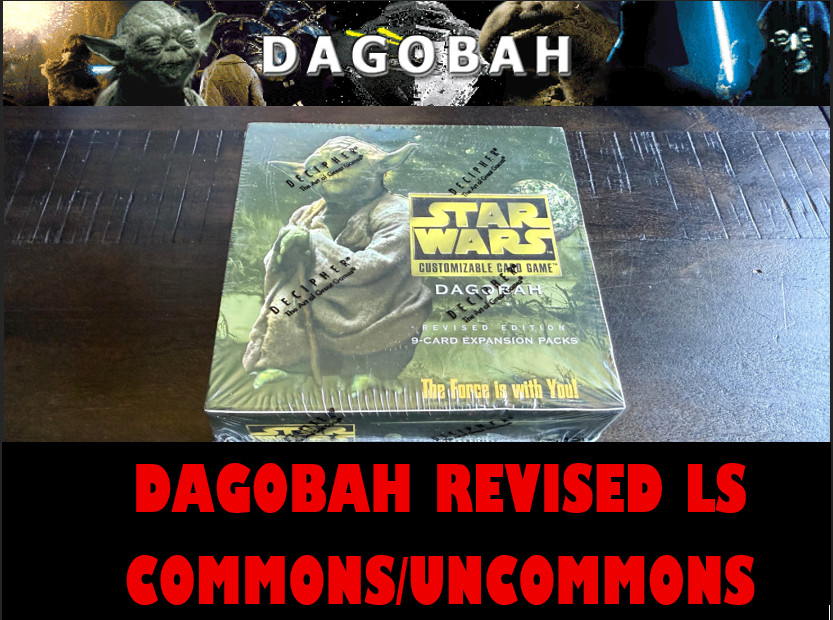 Star Wars CCG Light Side LS Dagobah WB Revised Commons and Uncommons