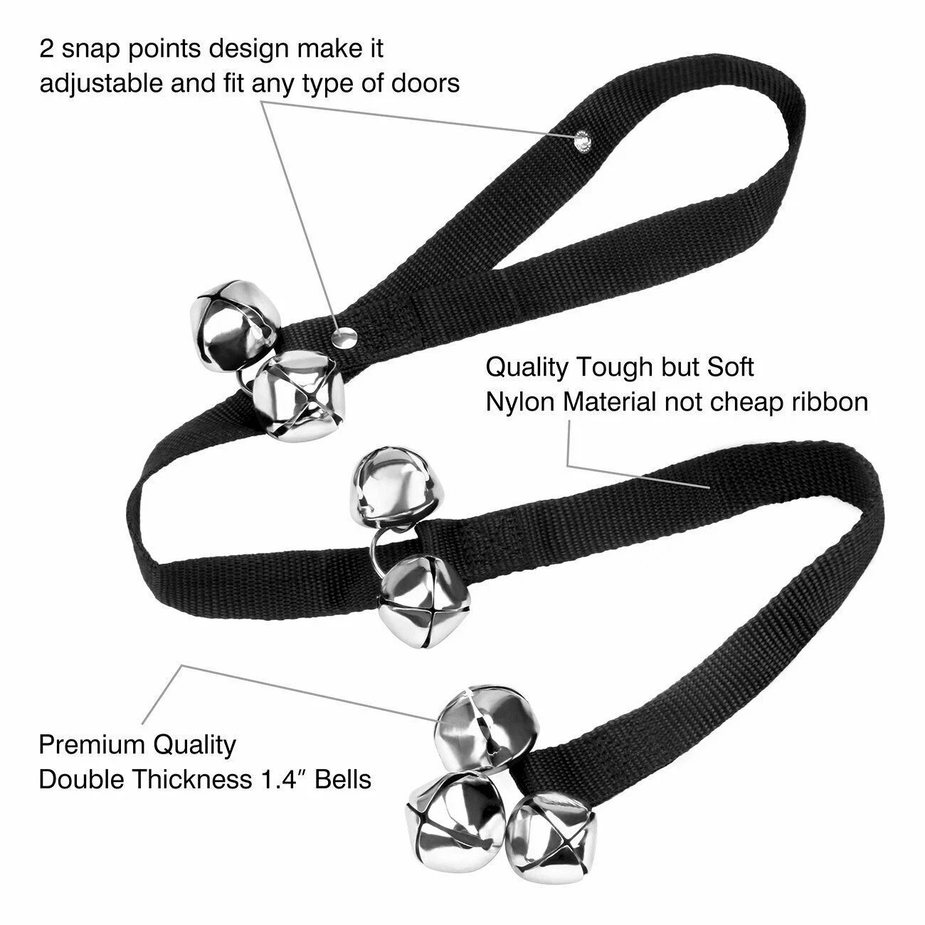 Bells To Hang On Door Knob For Puppies Dog Training Puppy Door Pet Doorbell