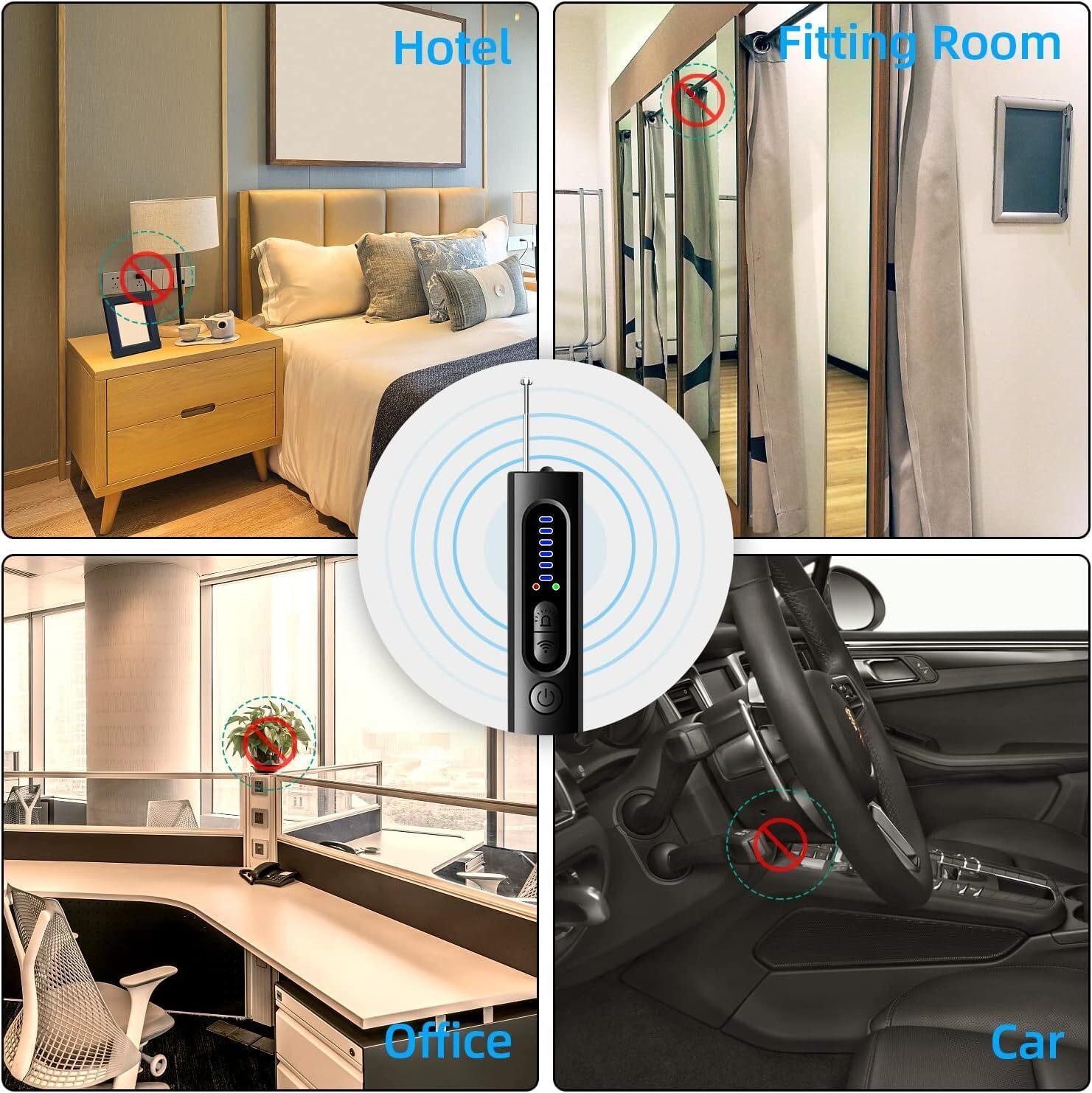 Hidden Camera Detector - Anti Spy GPS Tracker / Detectors - Bug Sweeper