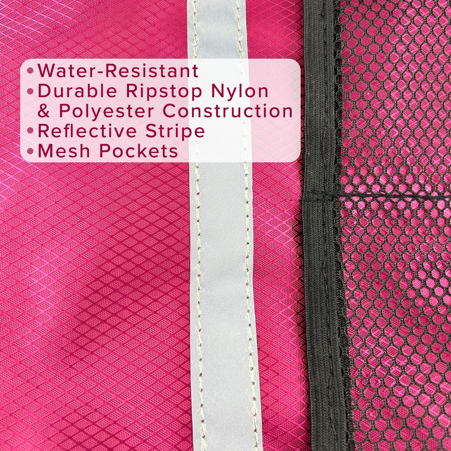 Deluxe Universal Walker/Rollator Bag - Berry