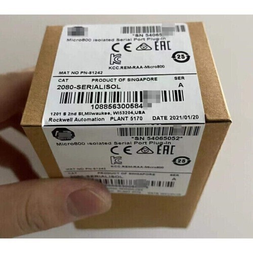 NEW SEALED Allen-Bradley 2080-SERIALISOL Micro800 Isolated Serial Port Plug-In