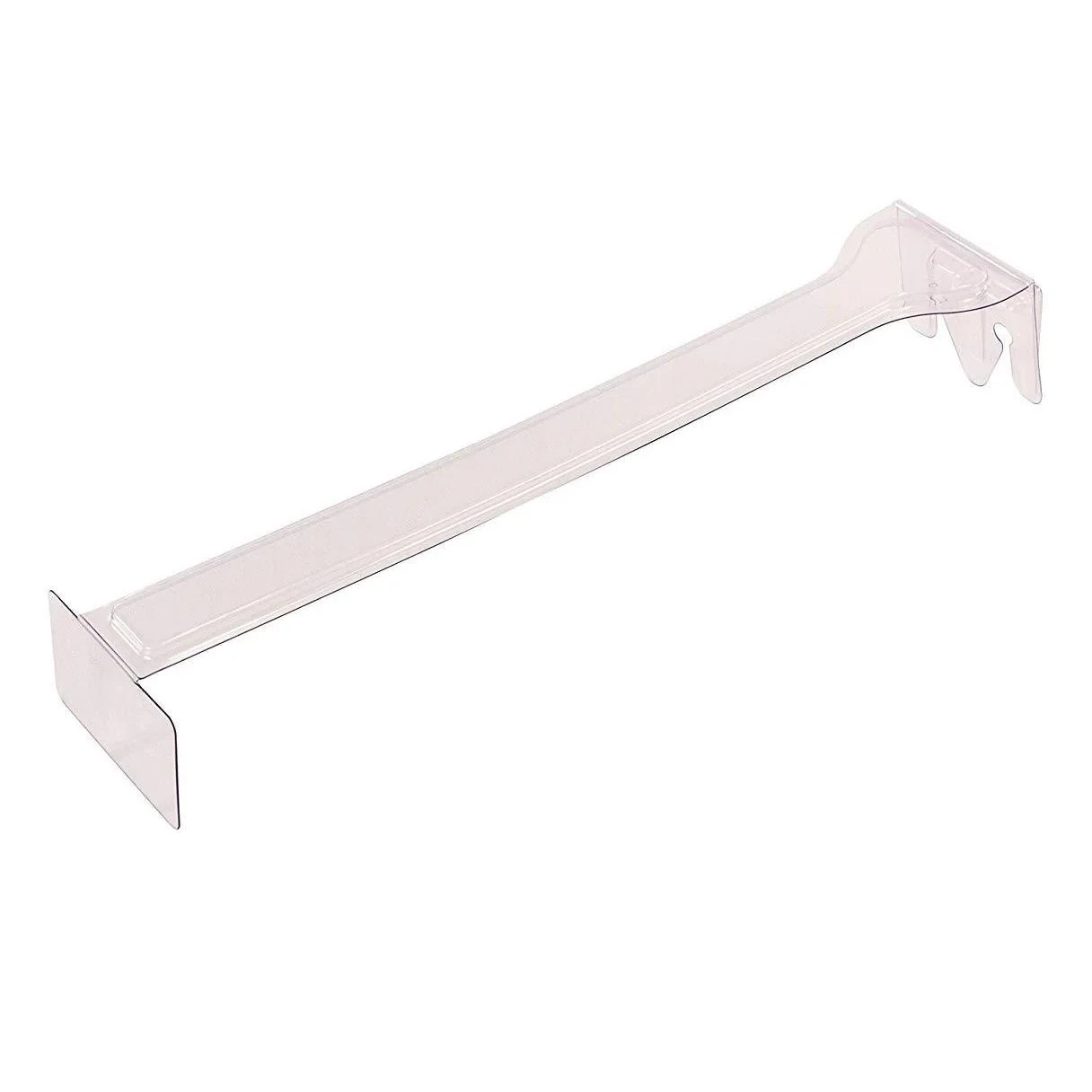 NEW BRAND FFR Merchandising Hook Hiker Label Holder, Adhesive Label, 8'', 50Pack