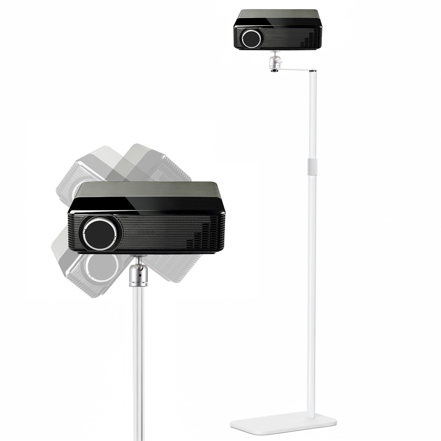 5 Core Projector Stand Floor Adjustable Heavy Base Universal Projectors Support