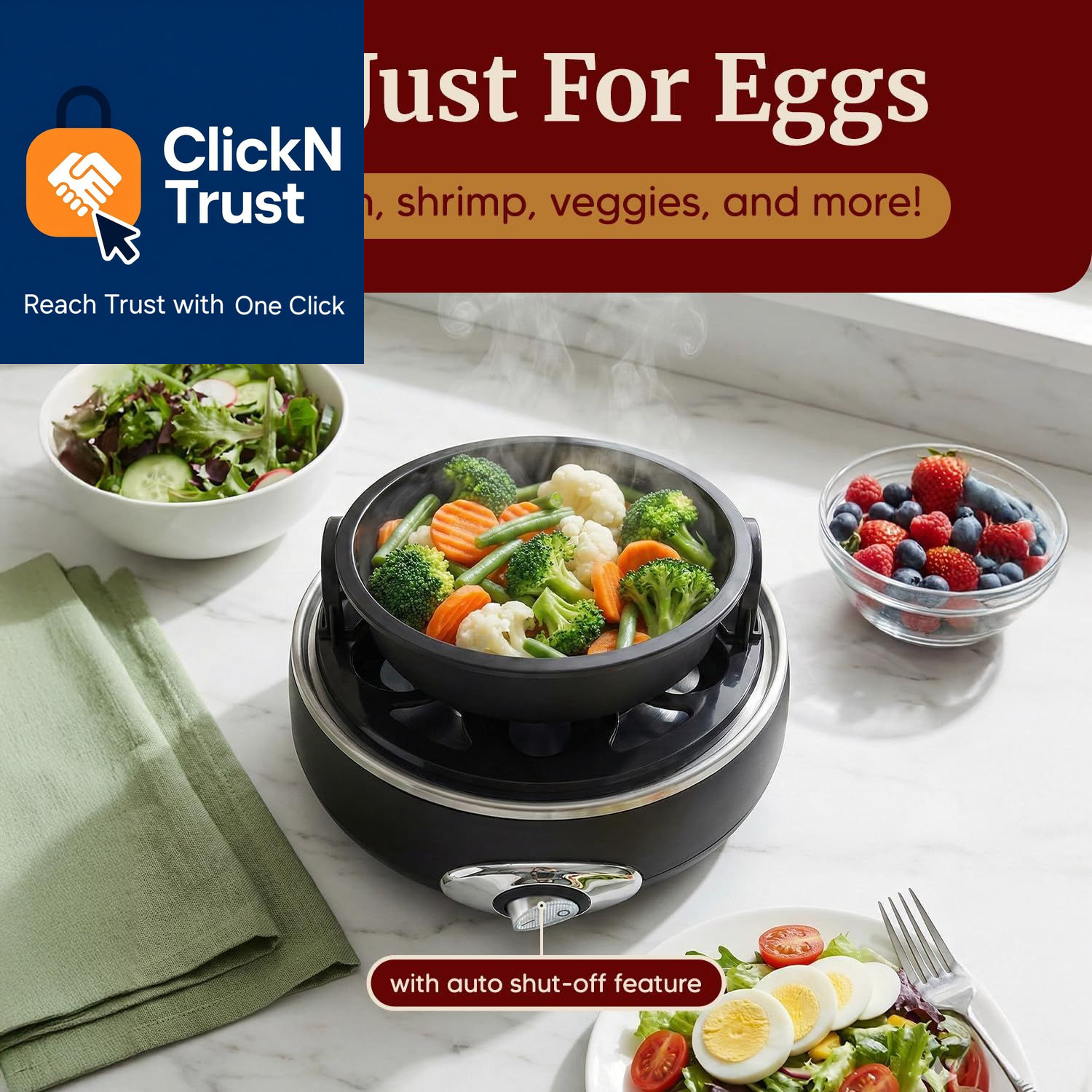 Elite Gourmet EGC007CHC# Rapid Egg Cooker, 7 7 Egg, Charcoal Grey