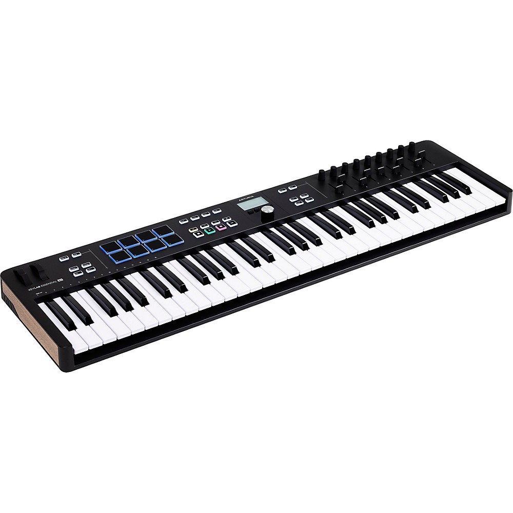 Arturia KeyLab Essential 61 mk3 MIDI Keyboard Controller Essentials Bundle Black