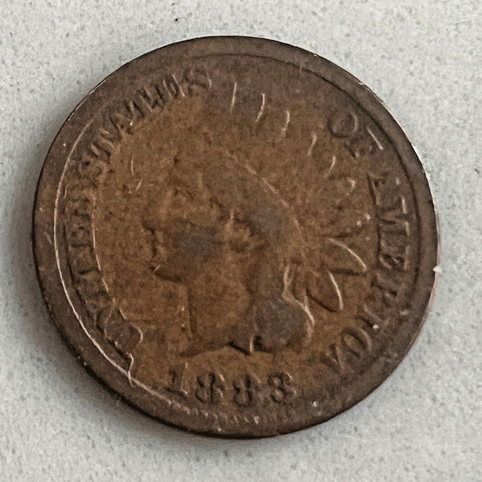1883 US Indian Head One Cent Penny