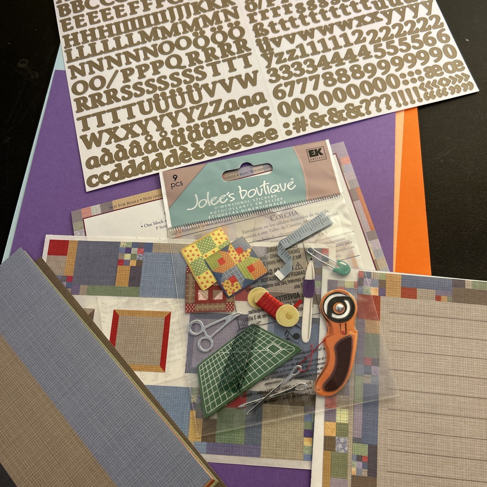 Scrapbooking Paper Stickers Quilting
