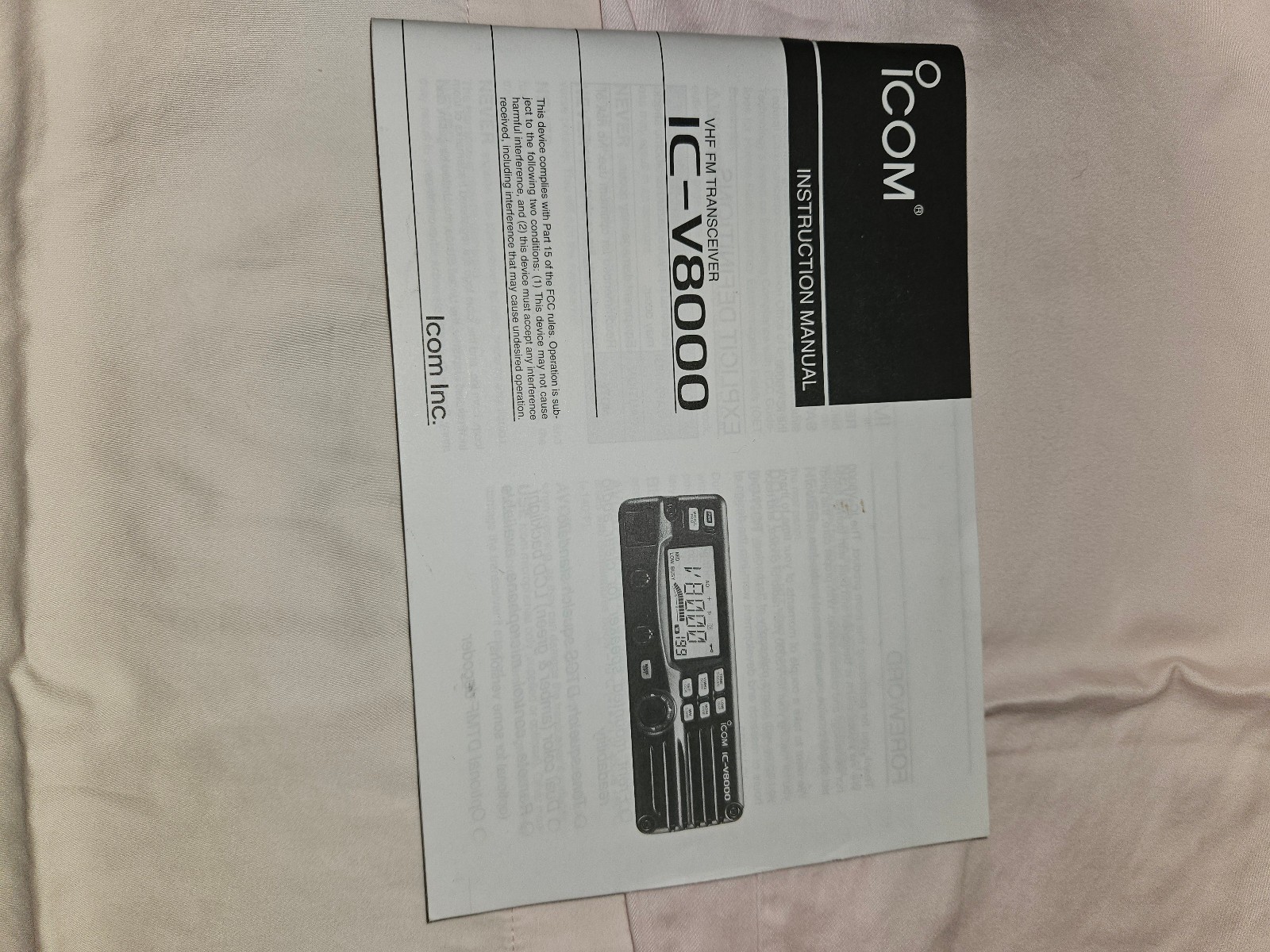 icom ic-v8000 radio