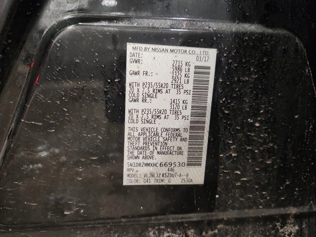 Passenger Right Air Bag Passenger Dash Fits 14-20 PATHFINDER 2107947