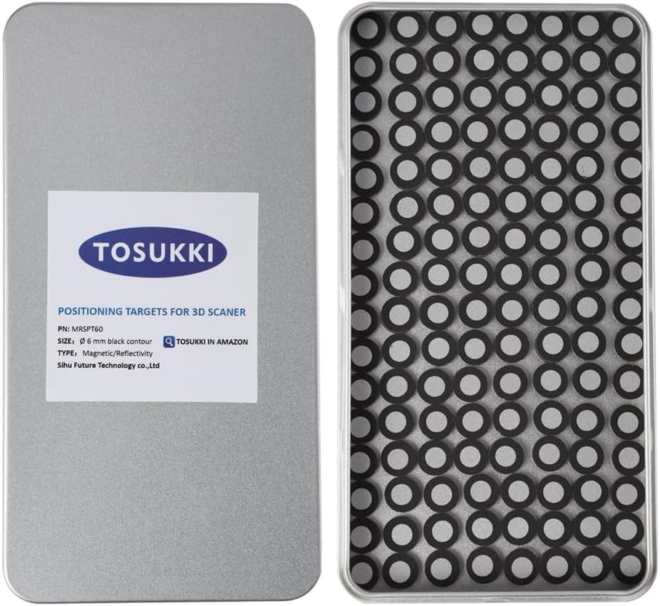 6mm Positioning Targets with Black Contour for 3D Scaner,3D scanning Markers/Dot