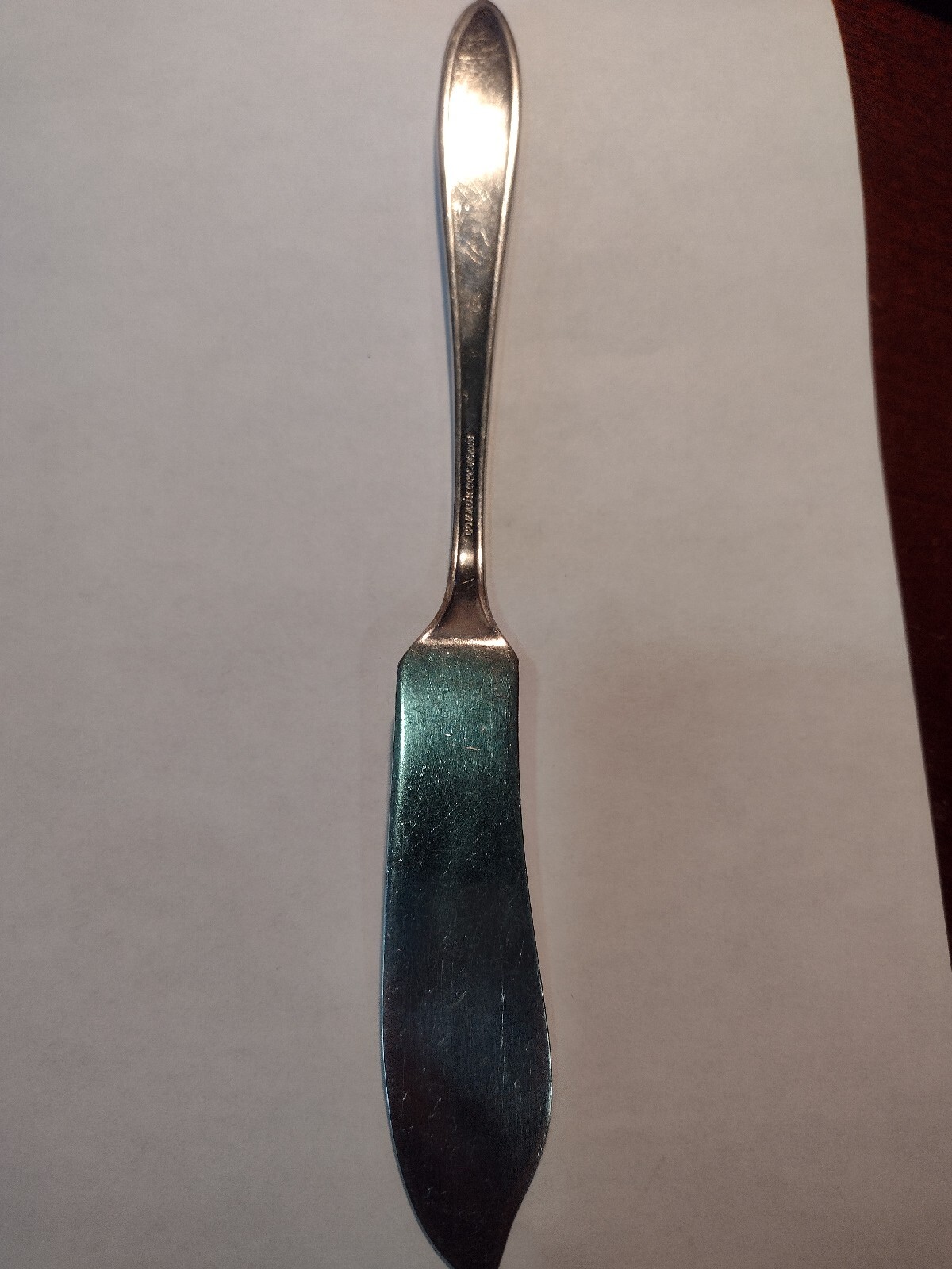 1917 ADAM MEAT FORK MASTER BUTTER Community Plate Oneida Serving silverplate