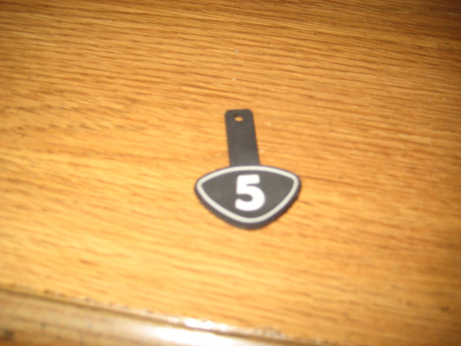 NEW Callaway number tag for fairway or hybrid headcover rubber w/hole  # 5