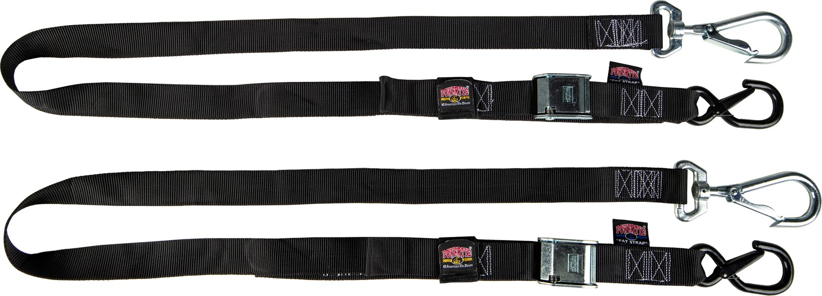 POWERTYE 29622-SB Cam Lock Tie Down Strap with Swivel Hook, 6 ft