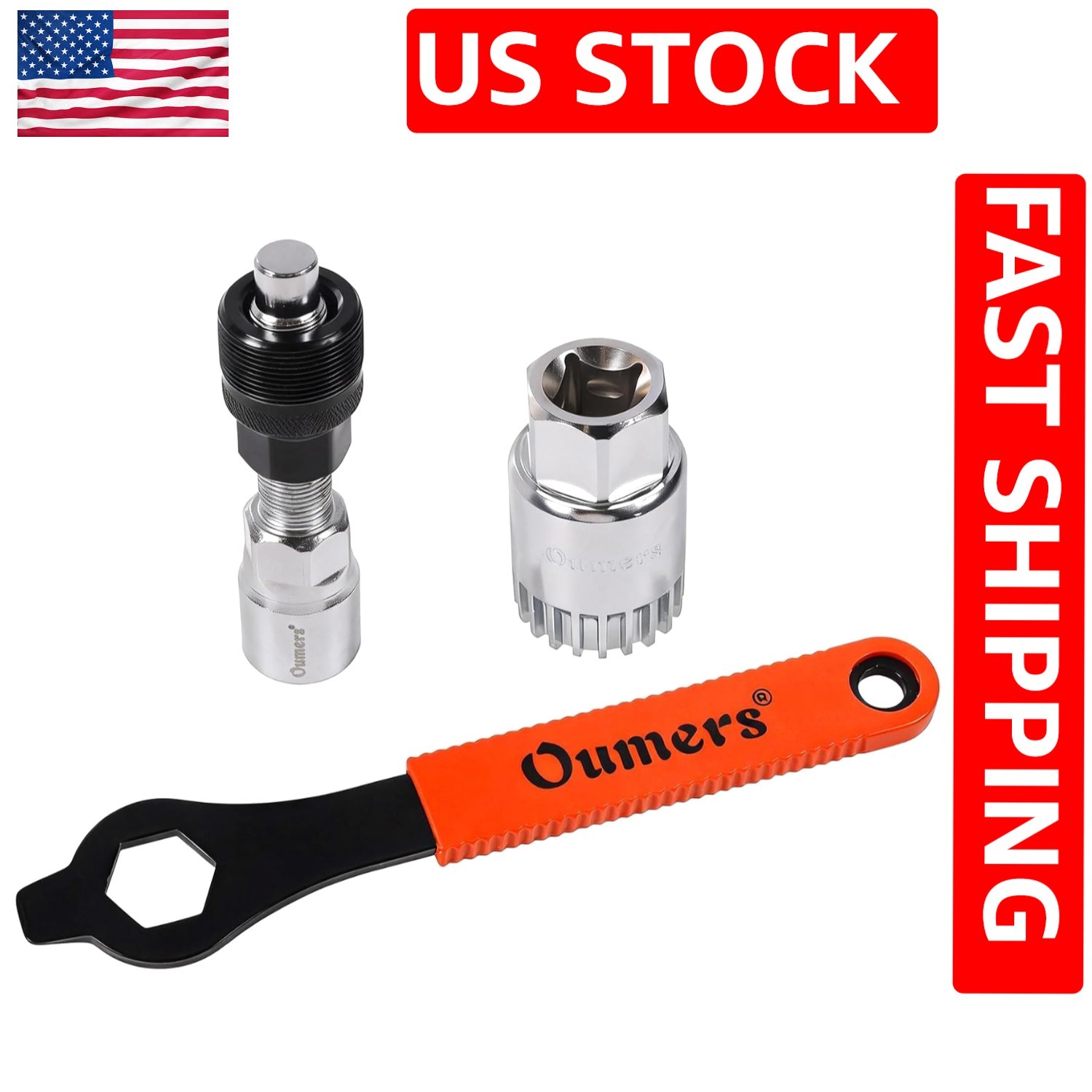 Bike Crank Extractor/Arm Remover and Bottom Bracket Remover, 16mm Spanner/Wrench