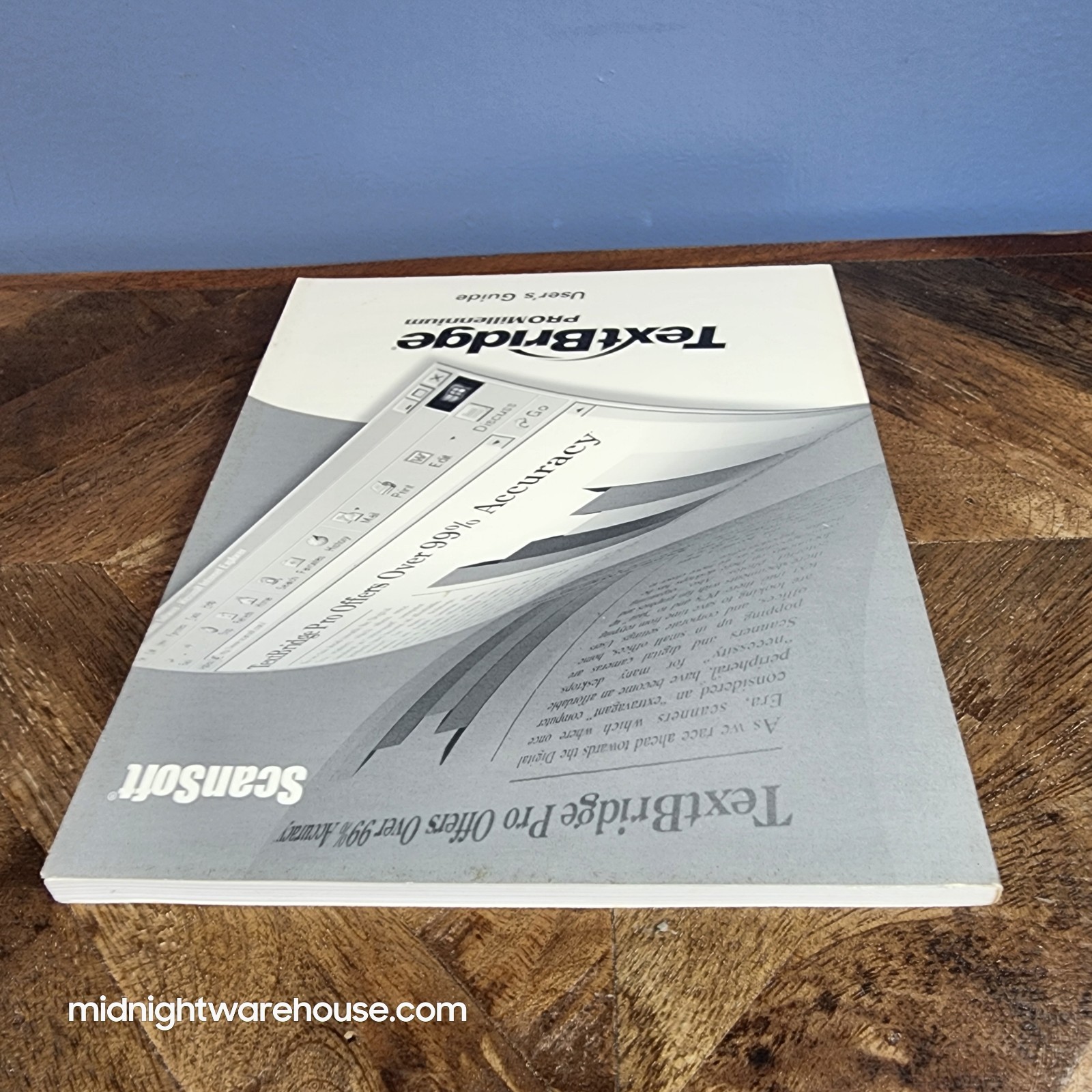 Scansoft TextBridge Pro Millennium OCR Software User Guide Manual Vintage 2000