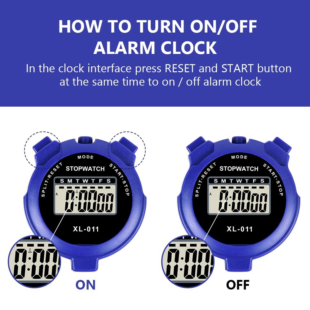 Digital Sport Timer Single Lap Split Stopwatch for Coaches Kids Training