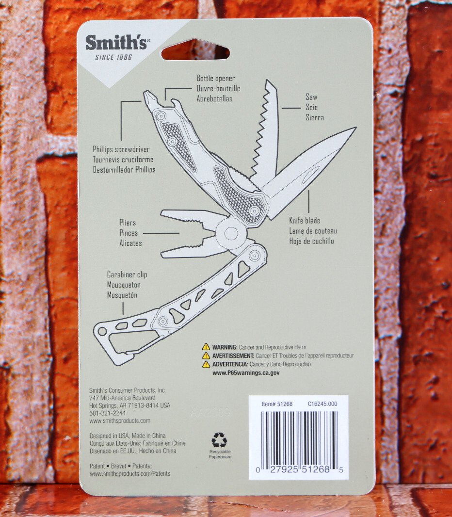 Smith's 51268 Edge Sport 2.75" Multi-Tool Knife