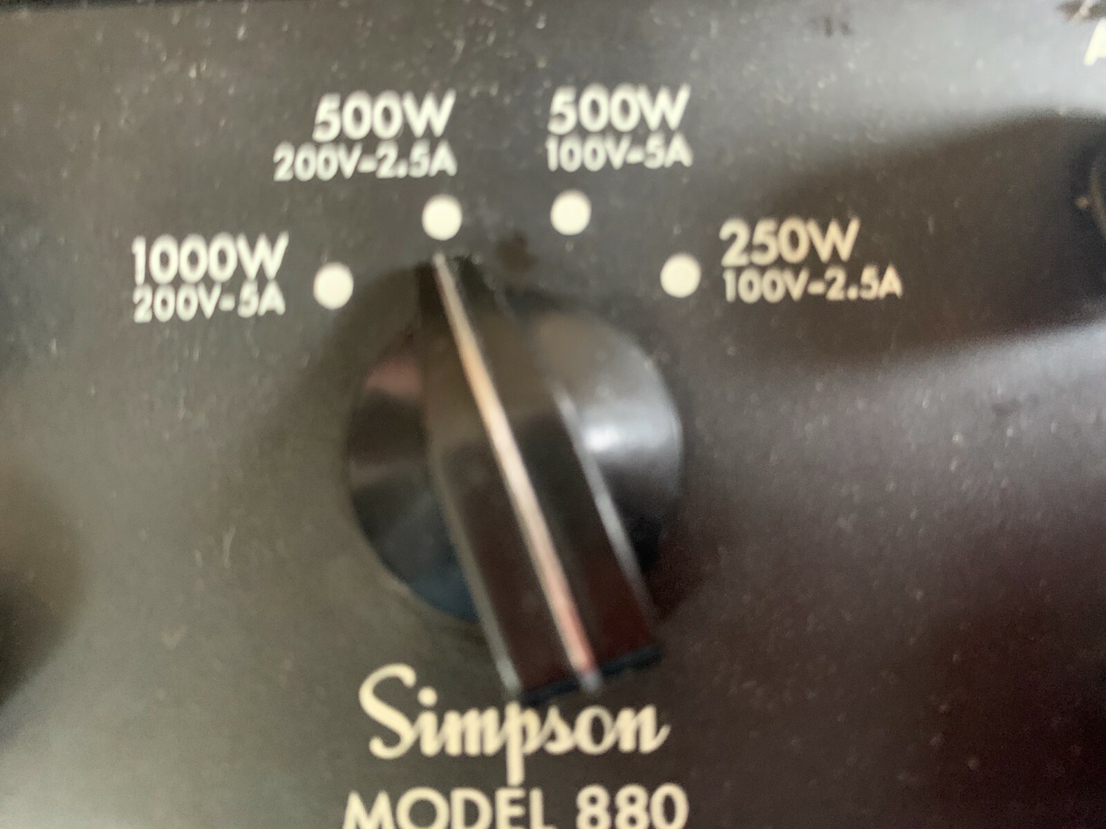 SIMPSON 880 AC/DC VOLTMETER 0-200 VOLTS