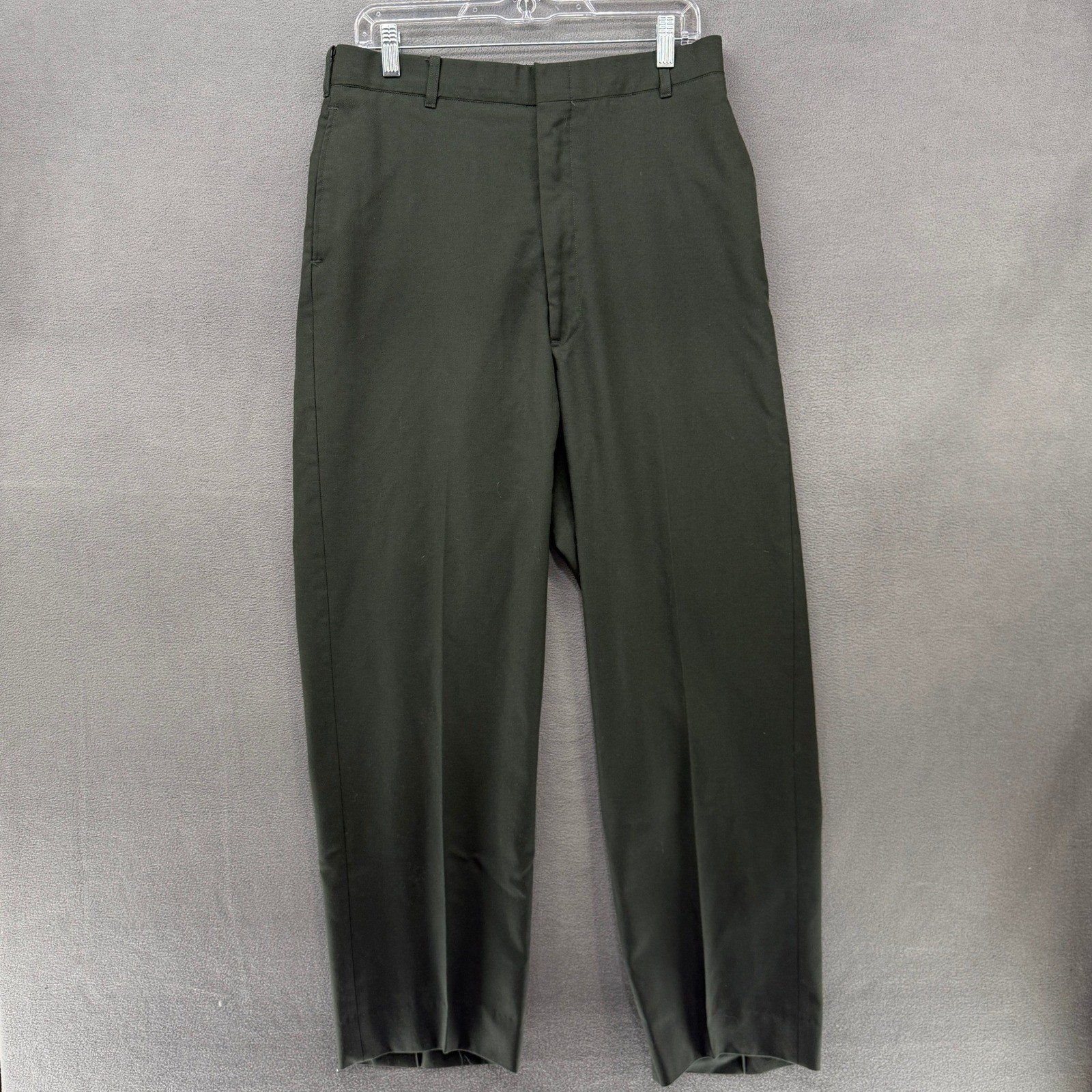 VTG 1999 DSCP Tennessee Apparel Wool Dress Trousers Mens Army Green Poly 34XL