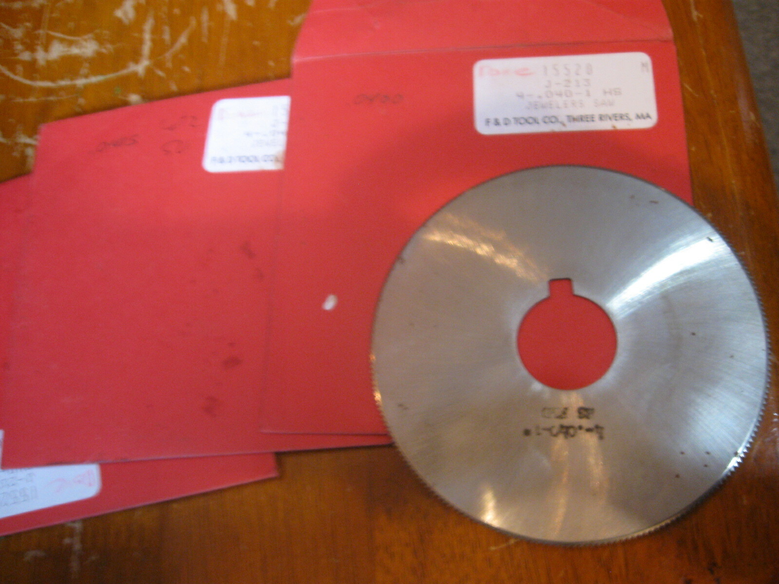NEW Lot of 2 F D Tool Jewelers Cutting Saw Blade HS # J-213 / 4-.040-1  / .0400